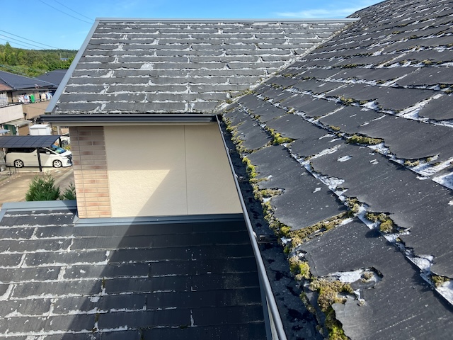 日進市屋根調査にてパミールの使用が発覚・屋根塗装不可のためカバー工法・葺き替え工事をご提案